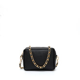 Borsa Miss S,a tracolla donna in pelle martellata nera prodotta in Italia da Pianigiani bags